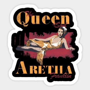 Aretha franklin///Retro for fans Sticker